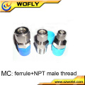 internal external npt thread steel reducing oilless bushing